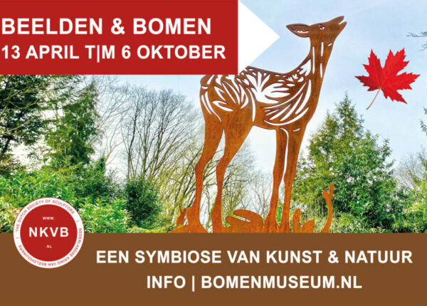 flyer Beelden & Bomen Bomenmuseum 2024