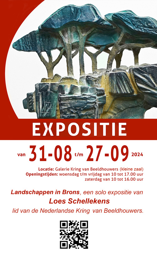 Flyer Landschappen in brons